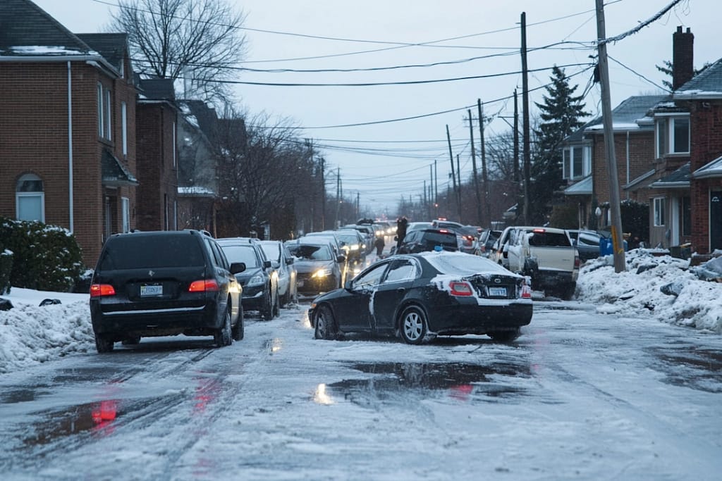 local unsalted roads cause chaos but saves money