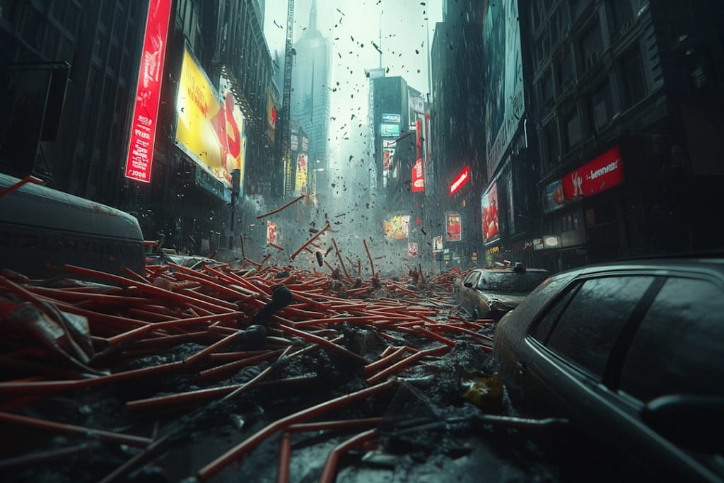 Paper straw tyranny in the streets