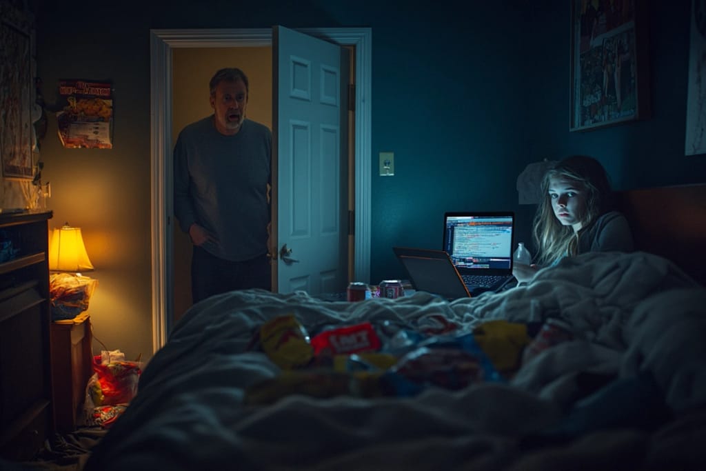 Man discovers new species of couch potato 13-year-old daughter