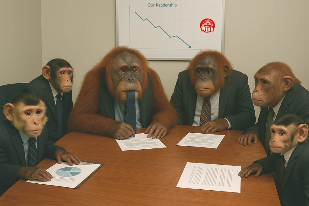 Boardroom of primates