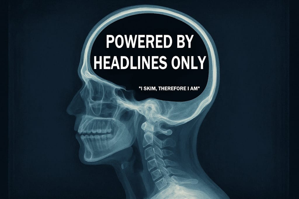 X-Ray of Brain Powered by Headlines Only