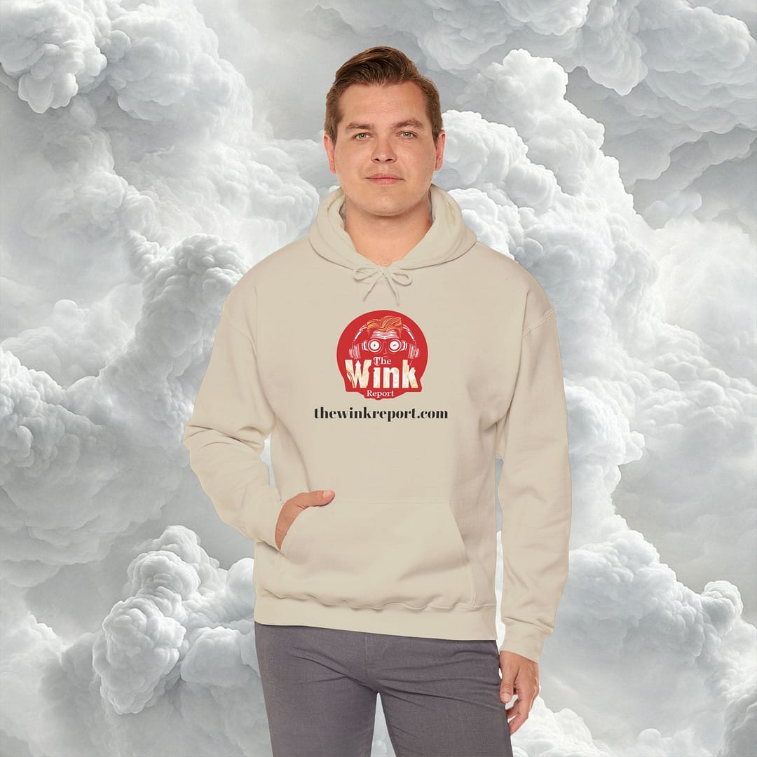 Unisex Heavy Blend™ Hooded Sweatshirt - The Wink Report Logo - Image 14