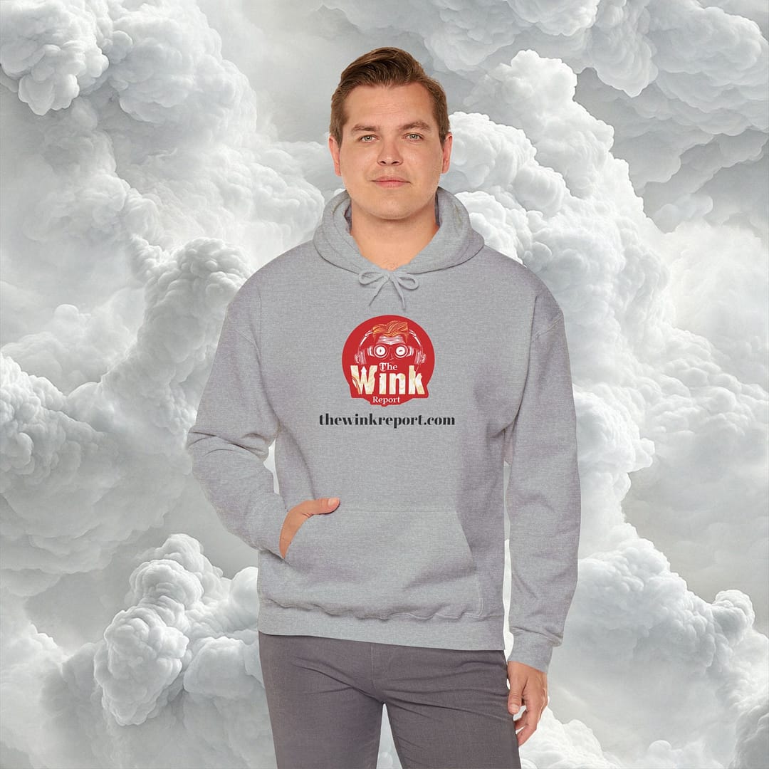 Unisex Heavy Blend™ Hooded Sweatshirt - The Wink Report Logo - Image 19