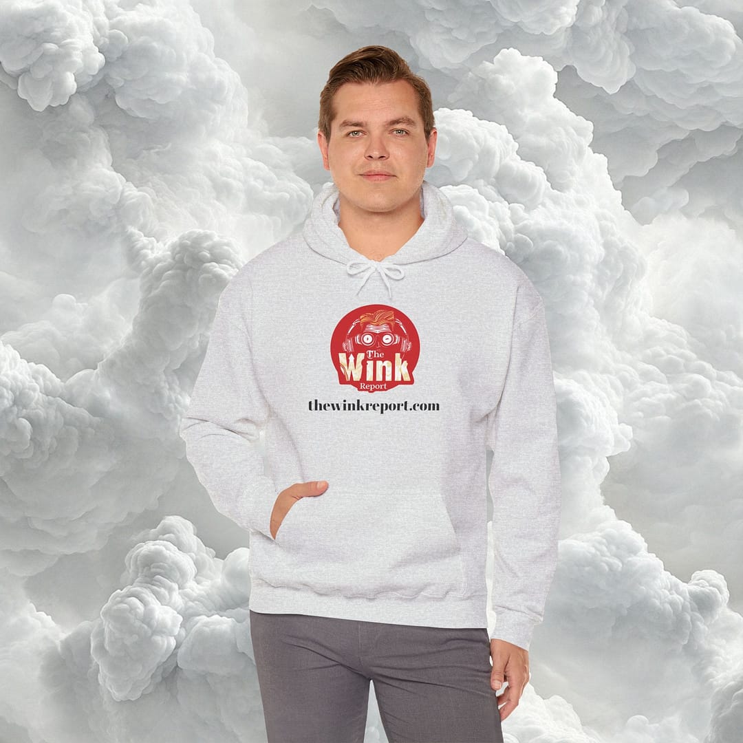 Unisex Heavy Blend™ Hooded Sweatshirt - The Wink Report Logo - Image 9