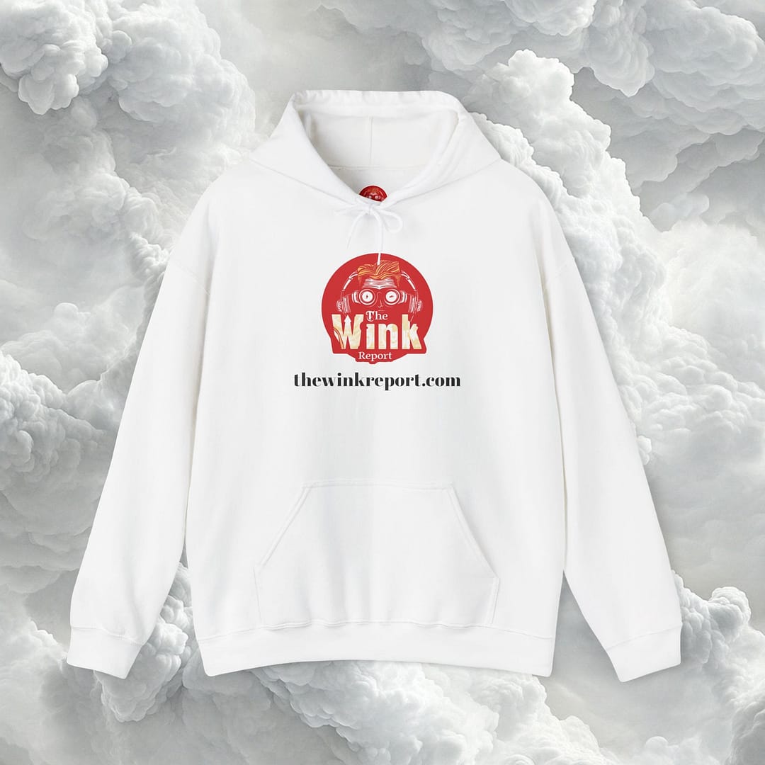 Unisex Heavy Blend™ Hooded Sweatshirt - The Wink Report Logo
