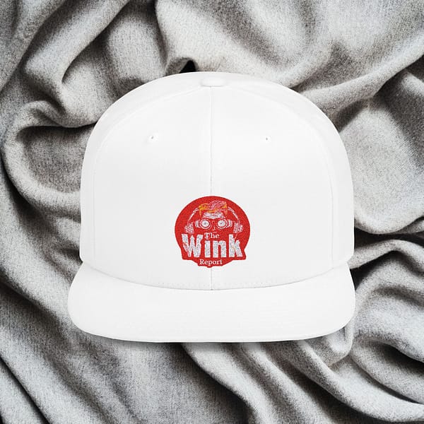 Flat Bill Snapback - The Wink Report Logo