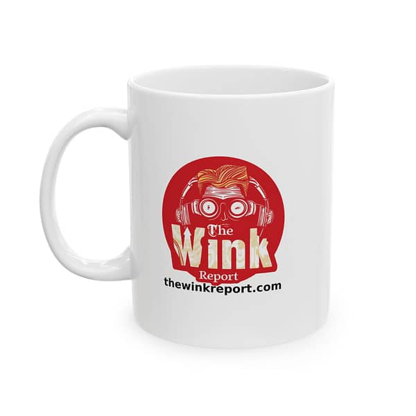 Coffee Mug, Ceramic - The Wink Report Logo - (11oz, 15oz) - Image 5