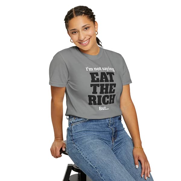 The "Totally Not Advocating Cannibalism" Shirt - Unisex Garment-Dyed T-Shirt - Image 5